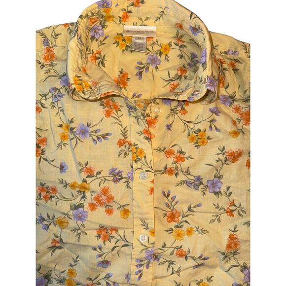 JONES NEW YORK top size 14 floral - Picture 2 of 5
